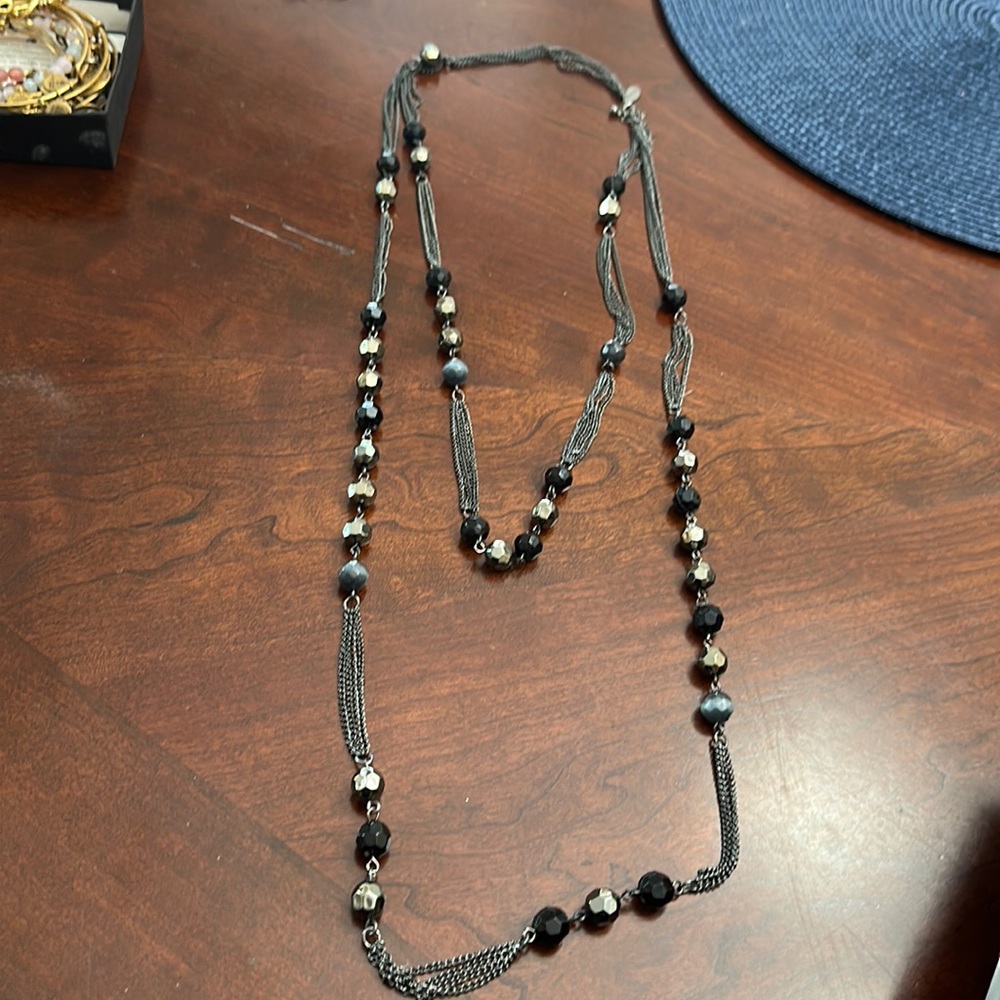 Express two row station necklace